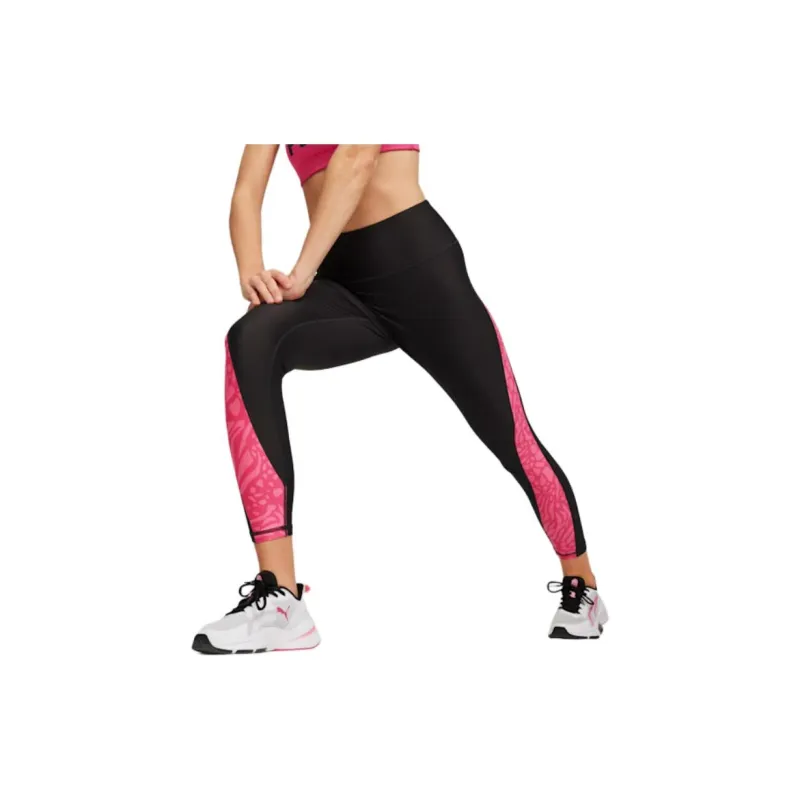 PUMA Leggings Women's Black - Garnet Red-2