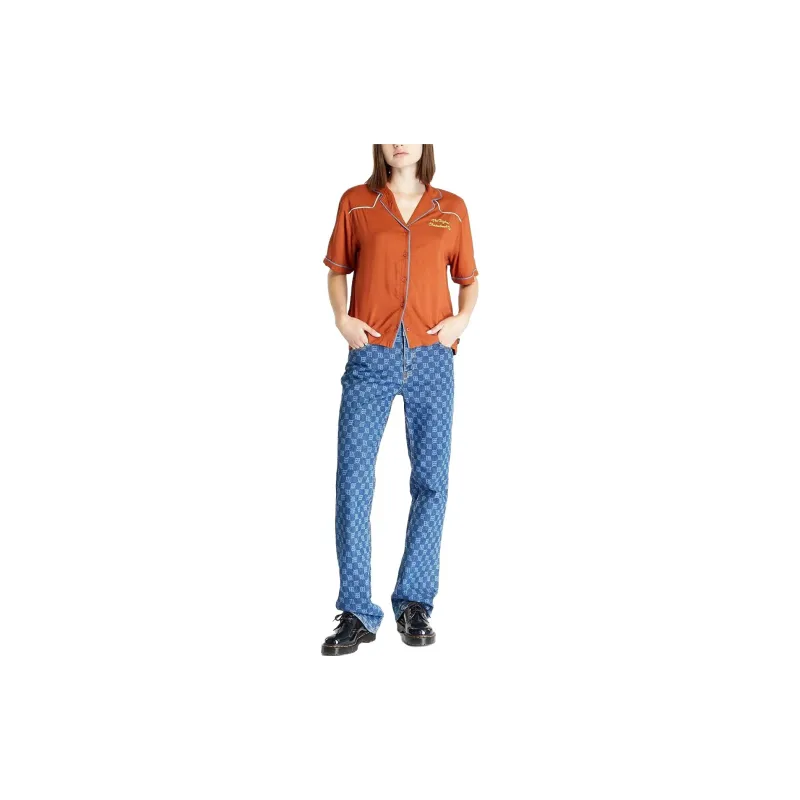 Vans Dusk Downer Shirts Women's Brown-2