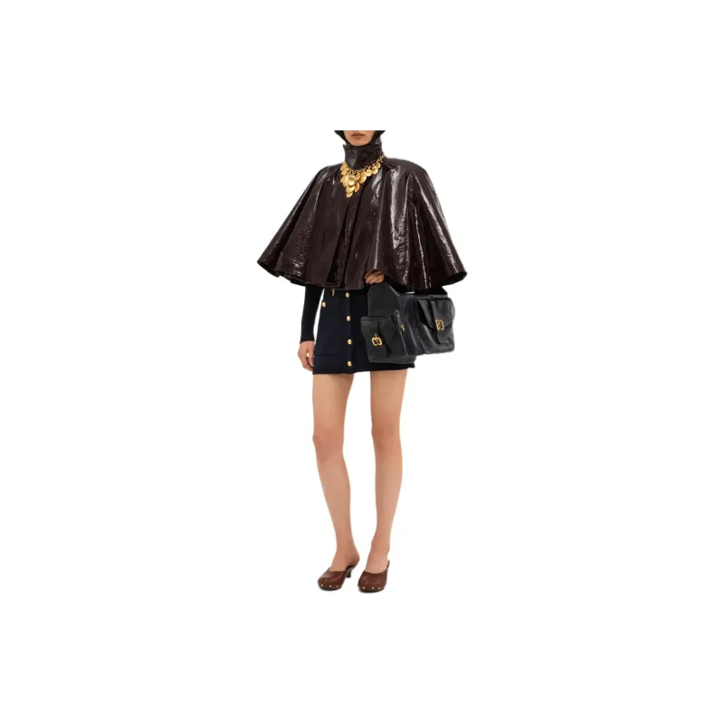 Chloé Collared Cape Jacket-1