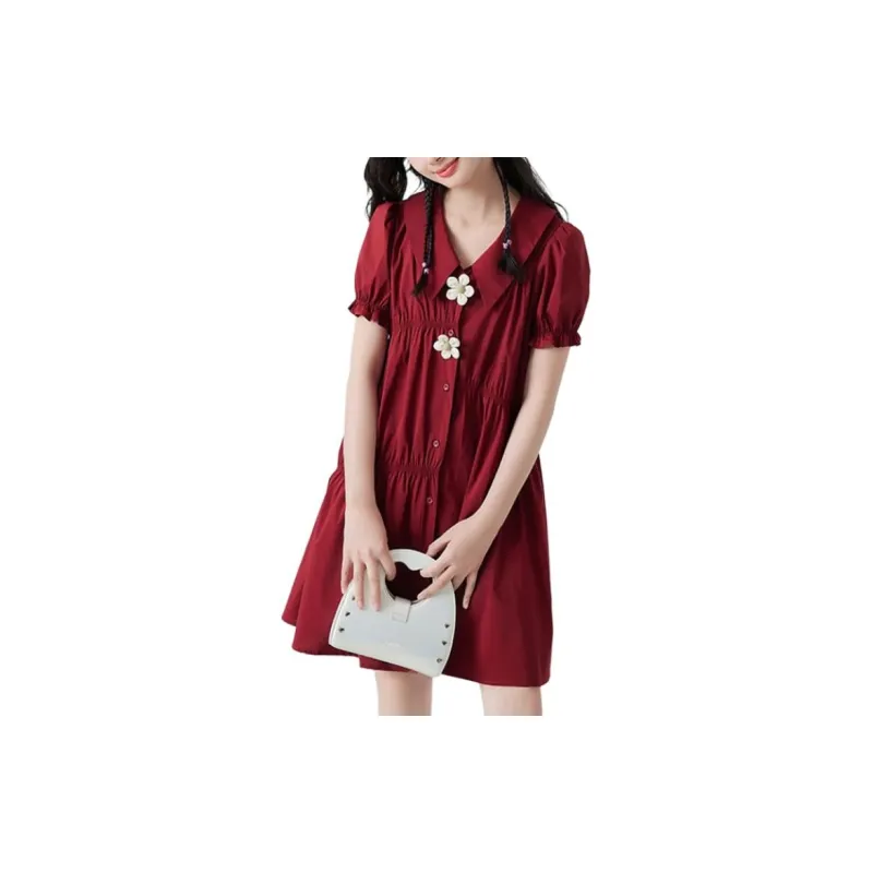 ZIHAN Short-Sleeved Dresses Women's-13