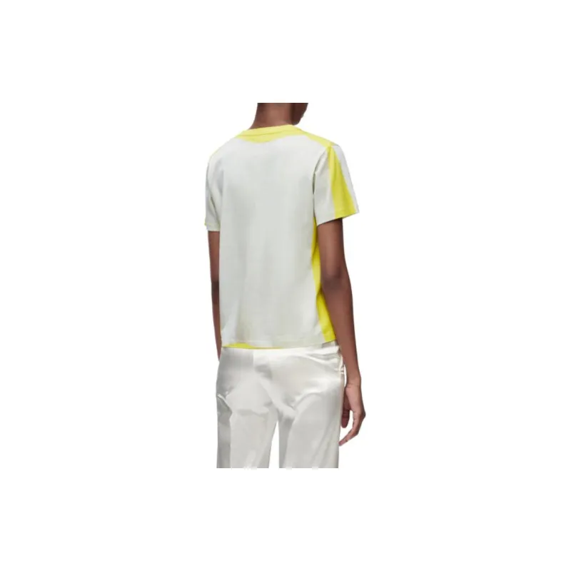 LOEWE Trompe L'Oeil T Shirt 'White/Yellow'-3