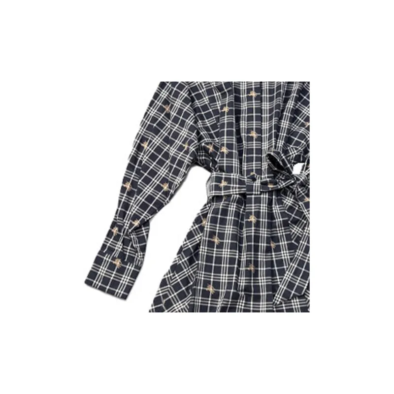 Burberry Long Sleeved Dresses Women's Black-2