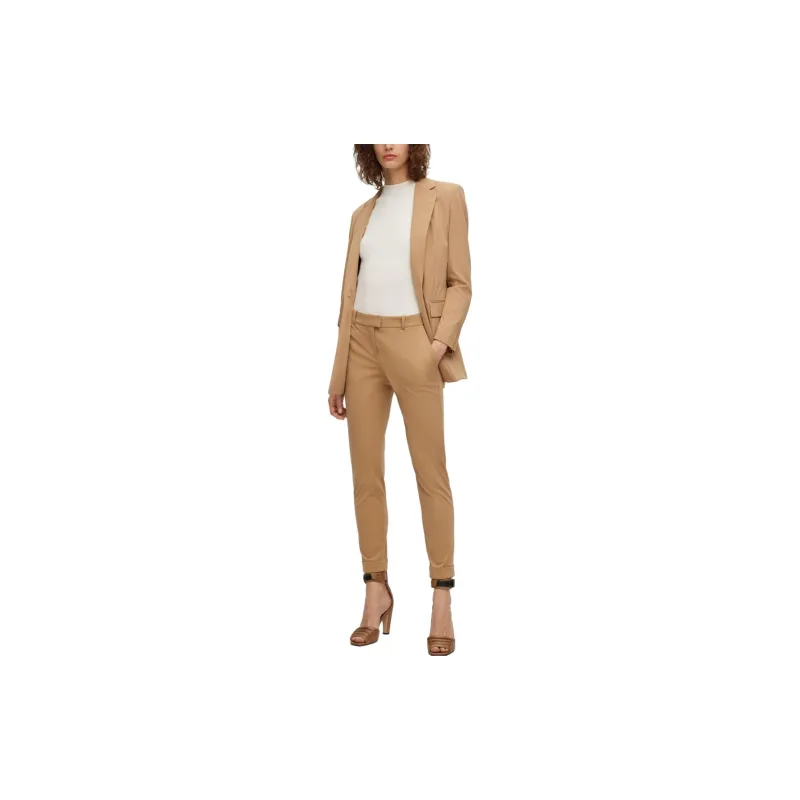 HUGO BOSS SS23 Casual Pants Women's Brown-2