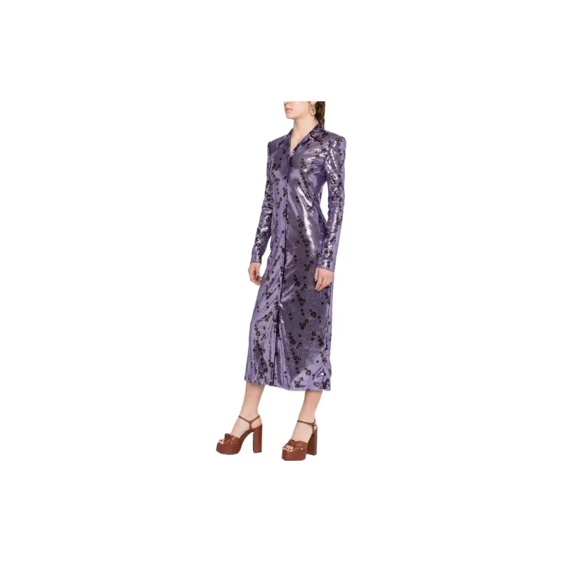 PHILOSOPHY DI LORENZO SERAFINI Long Sleeved Dresses Women's Purple-2