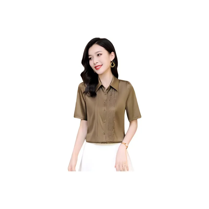 Yi Mengyuan Heavyweight Mulberry Silk Silk Shirt Women's-1