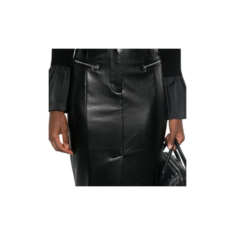 Patrizia Pepe Faux leather Pencil Skirt-4