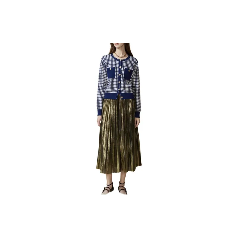 DKNY Casual Long Skirt Women's Gold-1