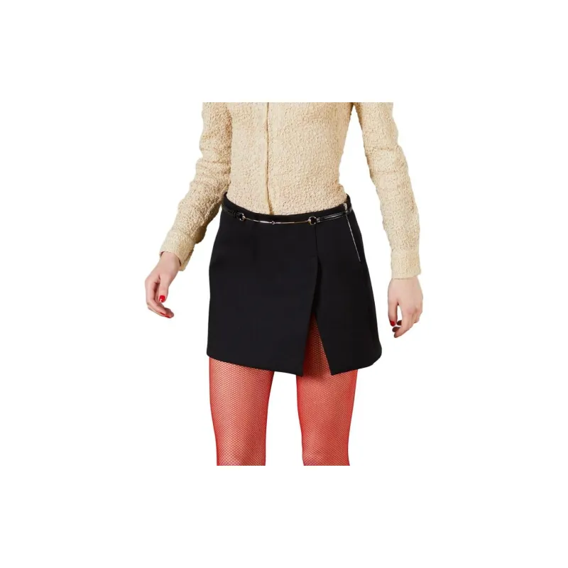 GUCCI Horsebit Front Slit Mini Skirt-1
