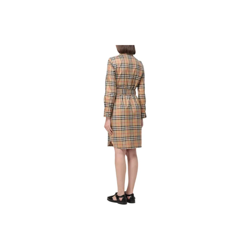 Burberry Vintage Check pattern Shirt Dress-2