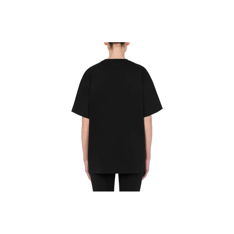 MOSCHINO Gilt Without Guilt Embroidered Crewneck T-Shirt-2