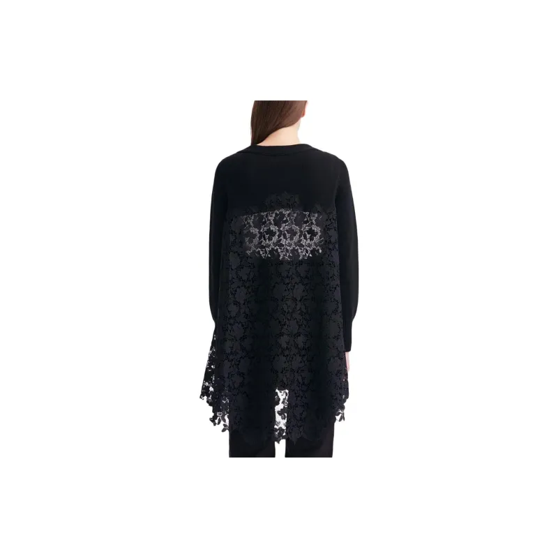 OSCAR DE LA RENTA Gardenia Guipure Lace Long Cardigan-3