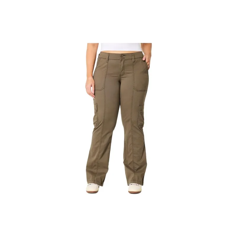 Hollister Cargo Pants Women's Khaki-2
