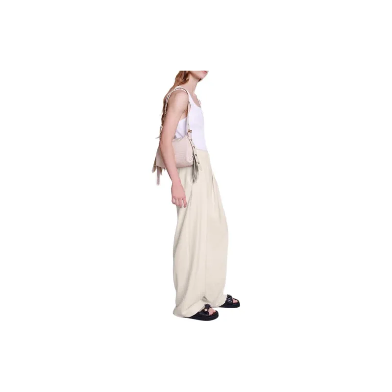 Maje Pleat-detailing Palazzo Pants-3