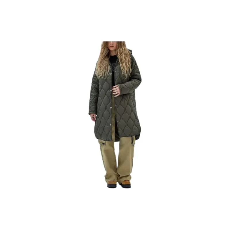 GUESS Coats Women's Green-3