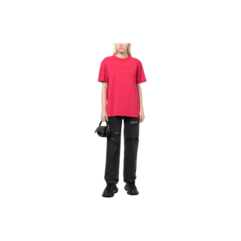 Alexander Wang T Shirts Women's Light Pink-1