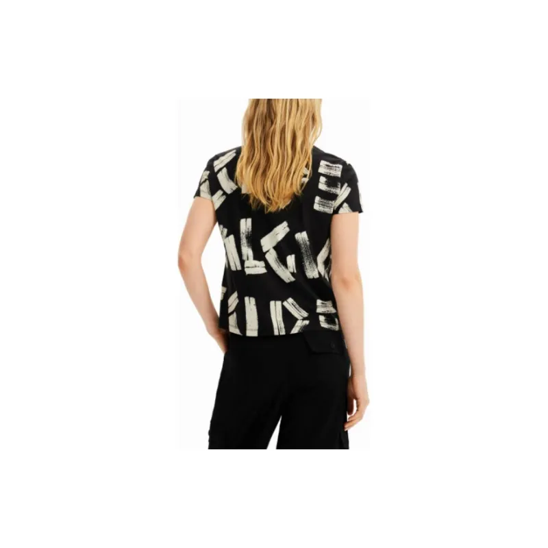 Desigual T Shirts Women's Black-3