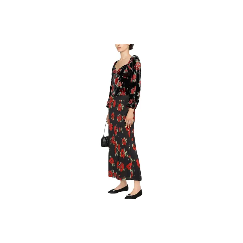 Rixo Casual Long Skirts Women's Multicolor-3