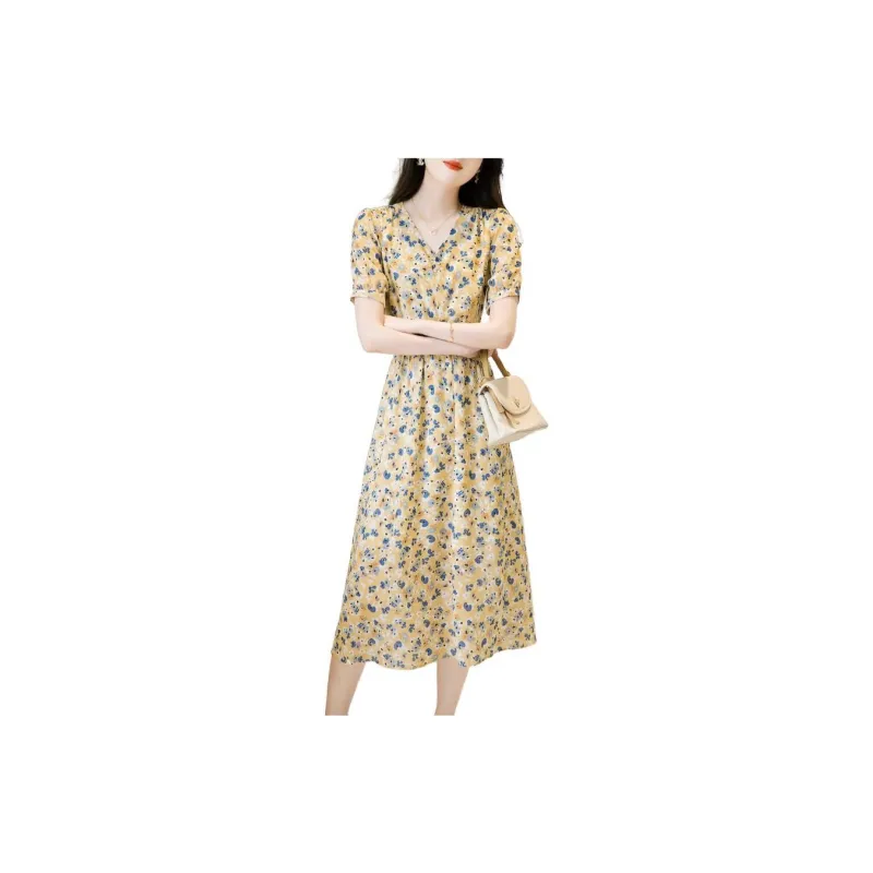 Dme Short Sleeved Dresses Women's Yellow-2