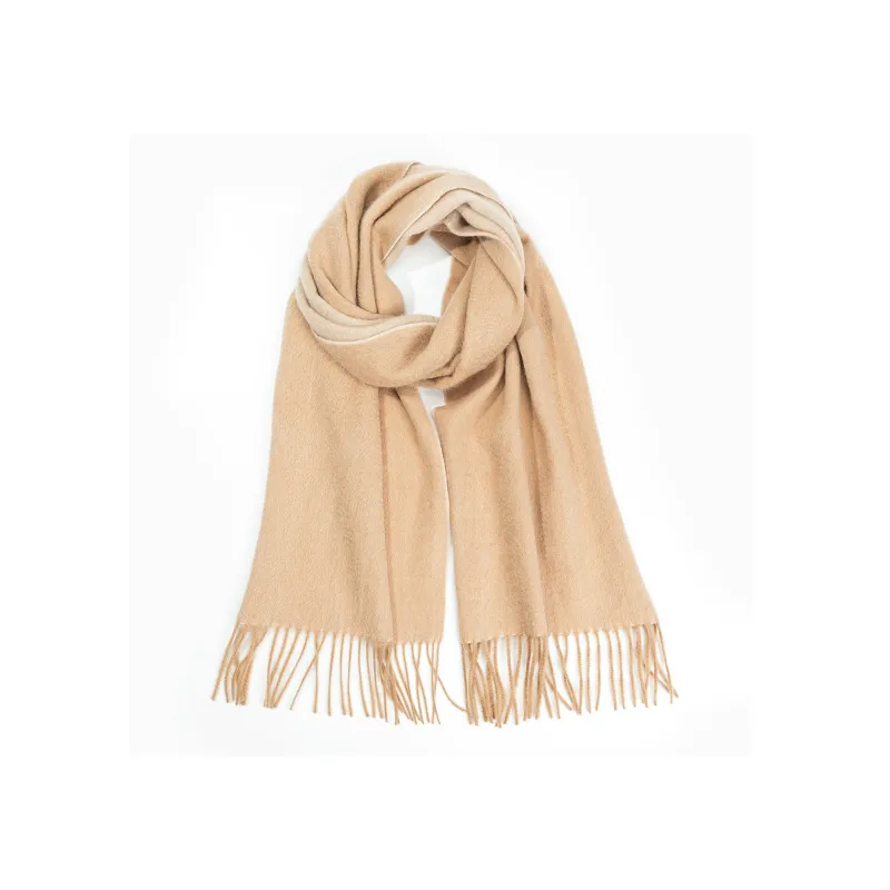 Shanghai Story 100% Cashmere Knit Scarves Women's Coffee Red Gift Box Set-27