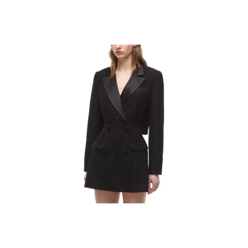Self portrait Long Sleeved Dresses Women's Classic Black-1