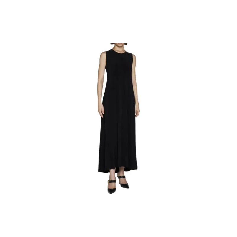 NORMA KAMALI Sleeveless Velvet Long Dress-1