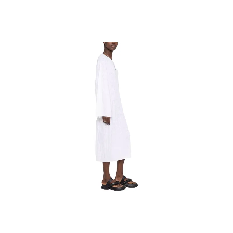 TOTEME Long-Sleeved Dresses Women's White-1