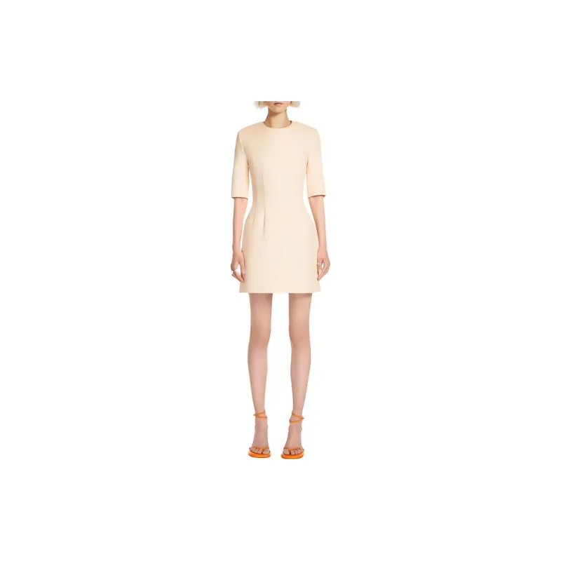 SportMa Colomba Collection Dress In Cotton Double Fabric Short Sleeved Dress Women's Pink-1