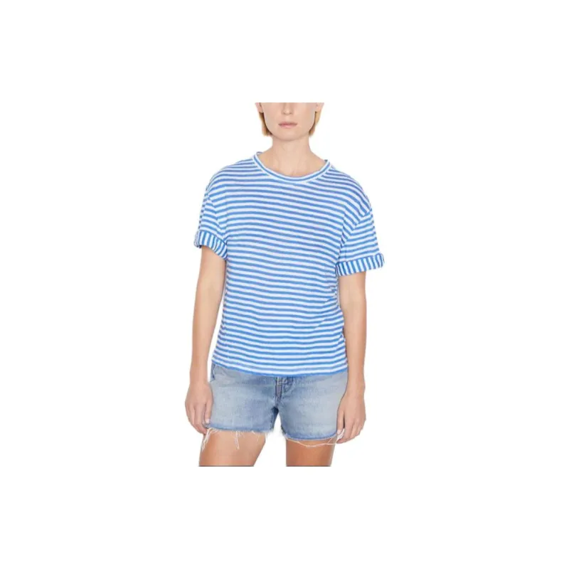 FRAME T Shirt Women's Blue White-1