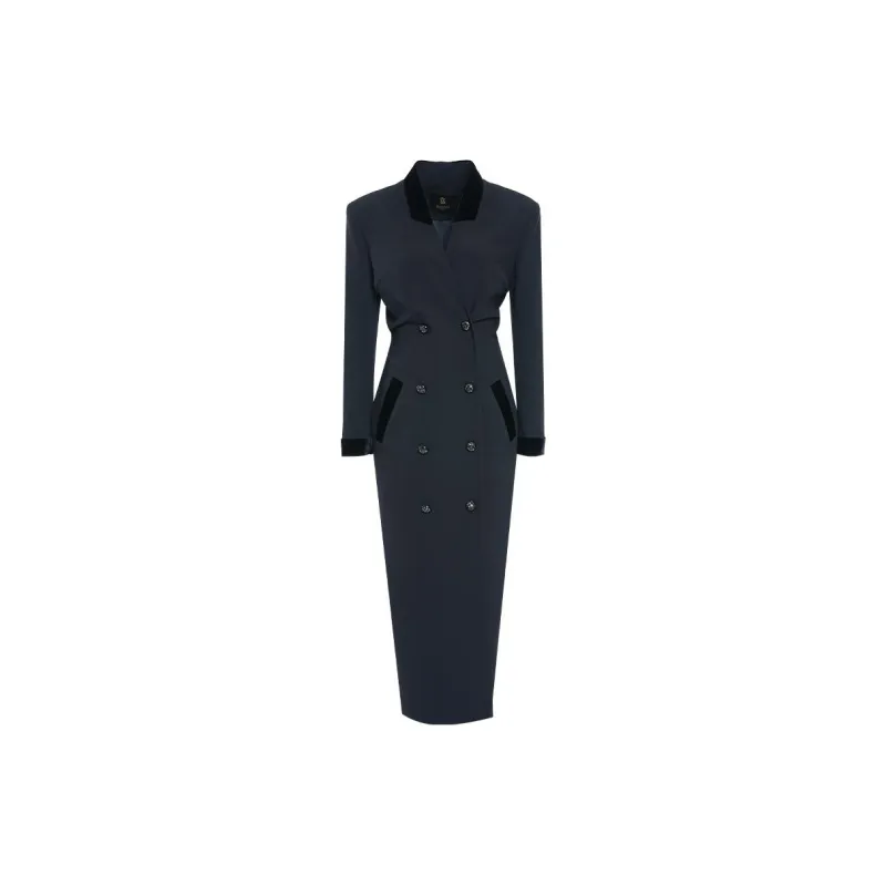 BESIONIA FW24 Long Sleeved Dresses Women's Black-1