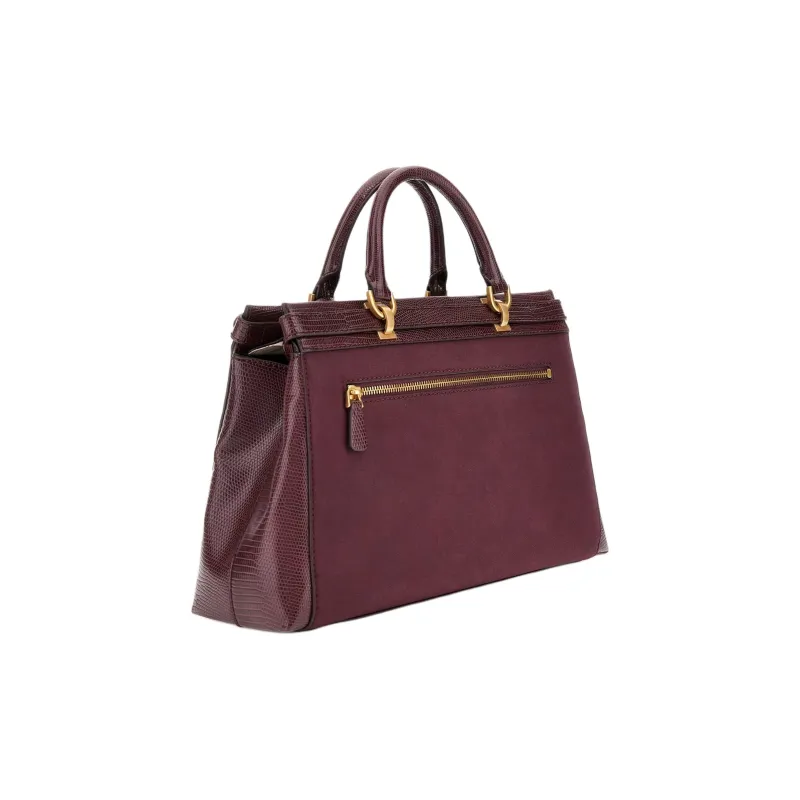 GUESS Polyurethane Shoulder Bag Crossbody Bag Handbag Regular Women's Burgundy-1