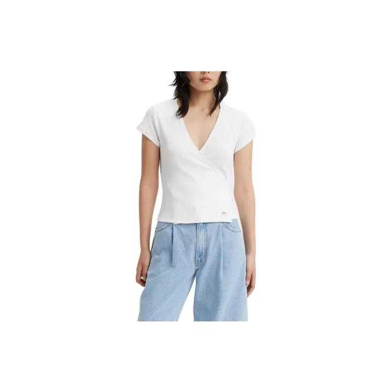Levis Crop Tops Women's White-1