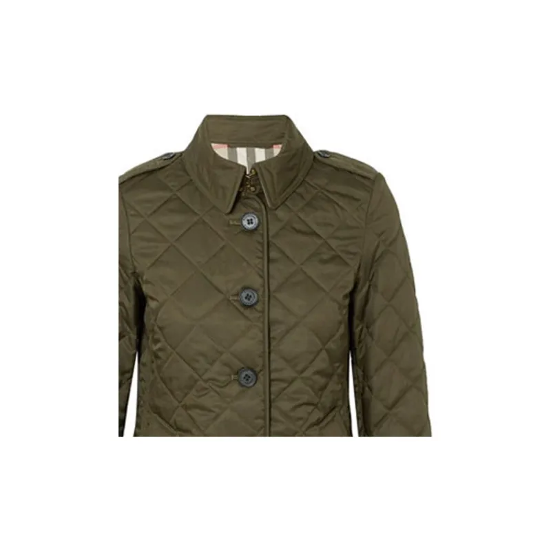 Burberry Puffer Jacket Women's Olive Green-5