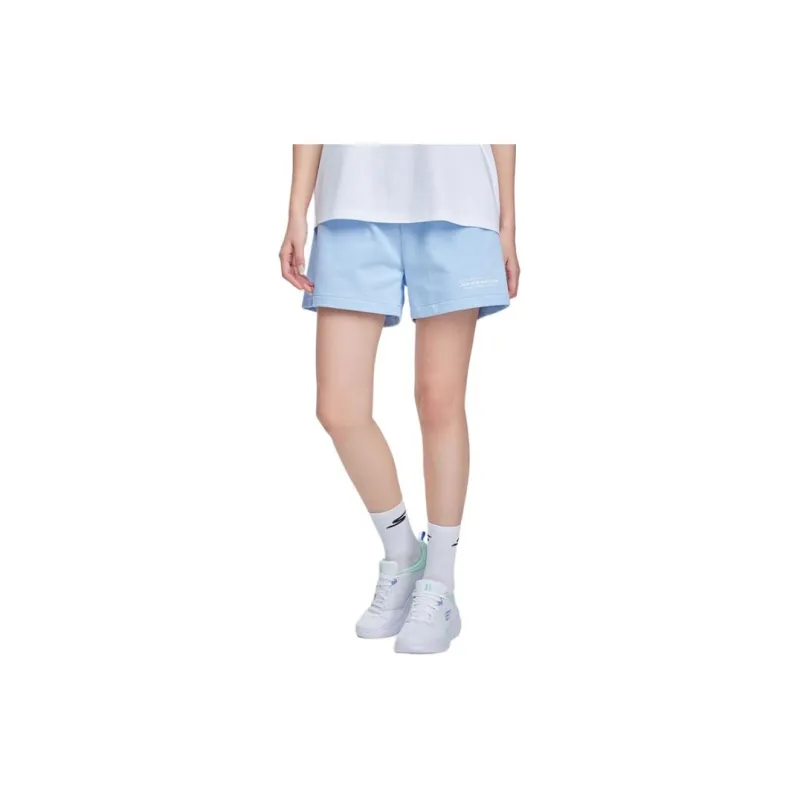 Skechers Casual Shorts Women's Moon White Blue-2