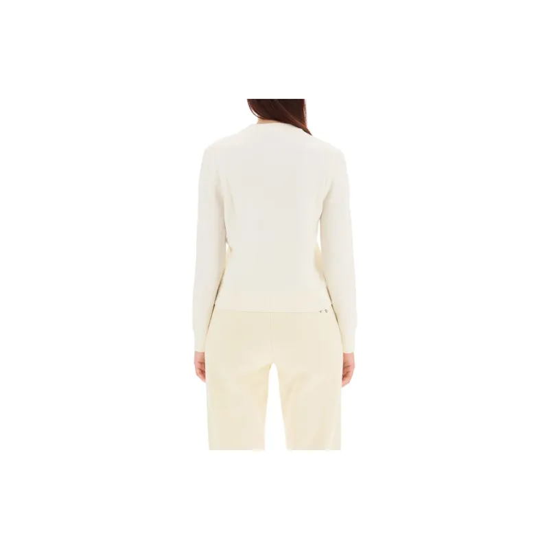 KENZO Letter Logo Knitwear Women's Beige Yellow-4