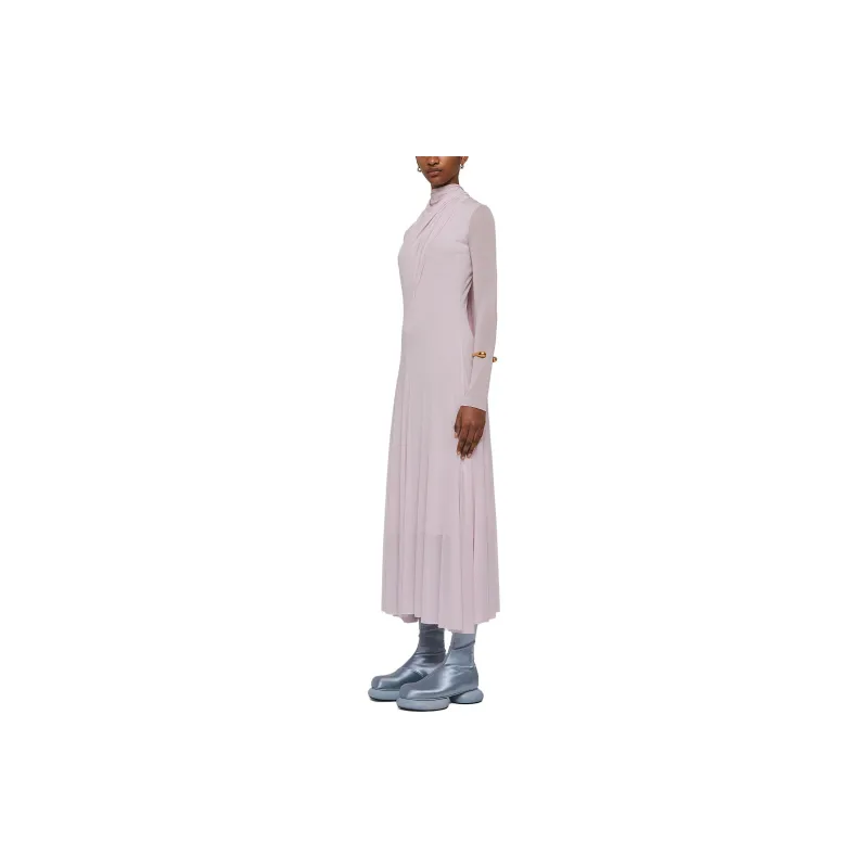 JIL SANDER Long Sleeved Dresses Women's Lavender-3