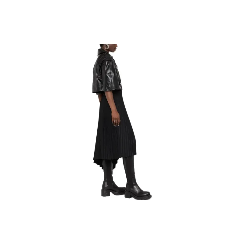 Alexander McQueen Leather Jackets Women's Black-4