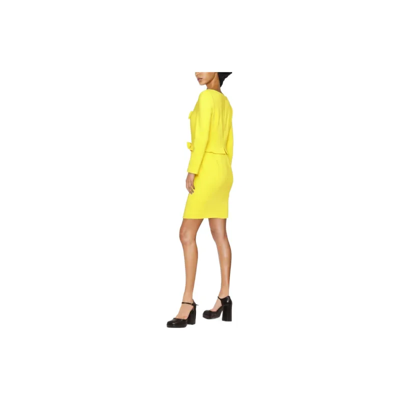 MOSCHINO Long-Sleeved Dresses Women's Yellow-2