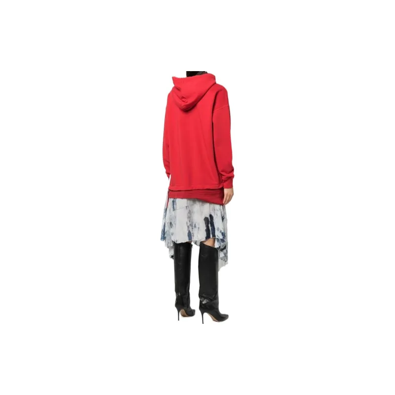 DIESEL Long Sleeved Dresses Women's Red-2