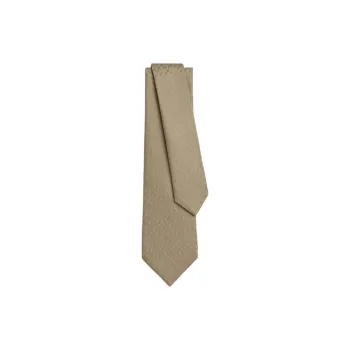 HERMES Silk Ties Men's Sand Yellow