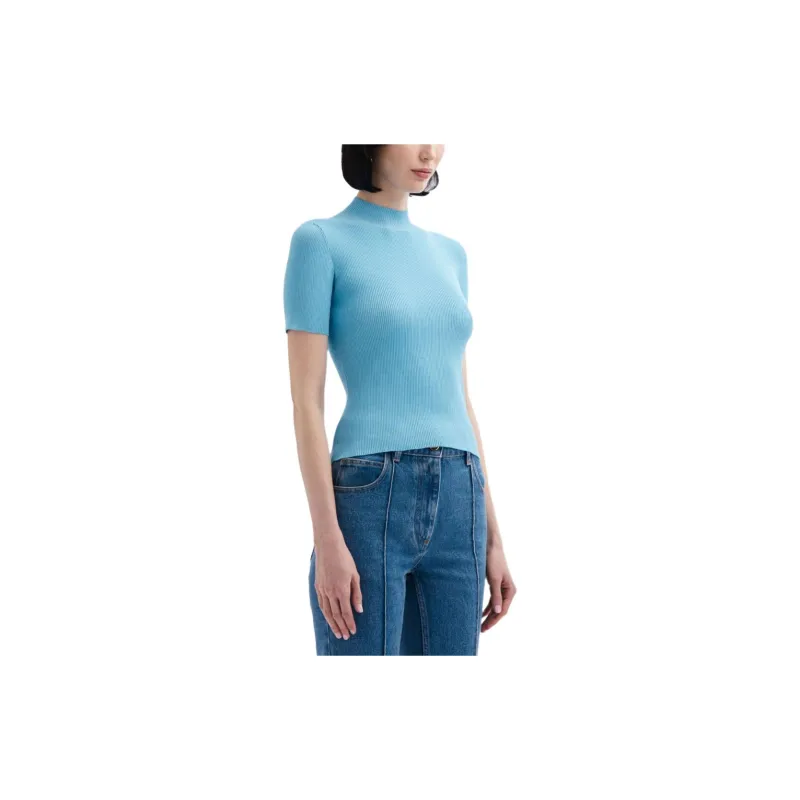 Oscar De La Renta Ribbed knit Silk blend Top-4