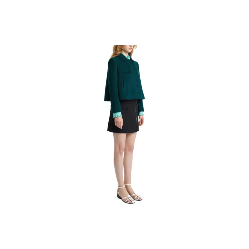 CARVEN Coats Women's Dark Green-5