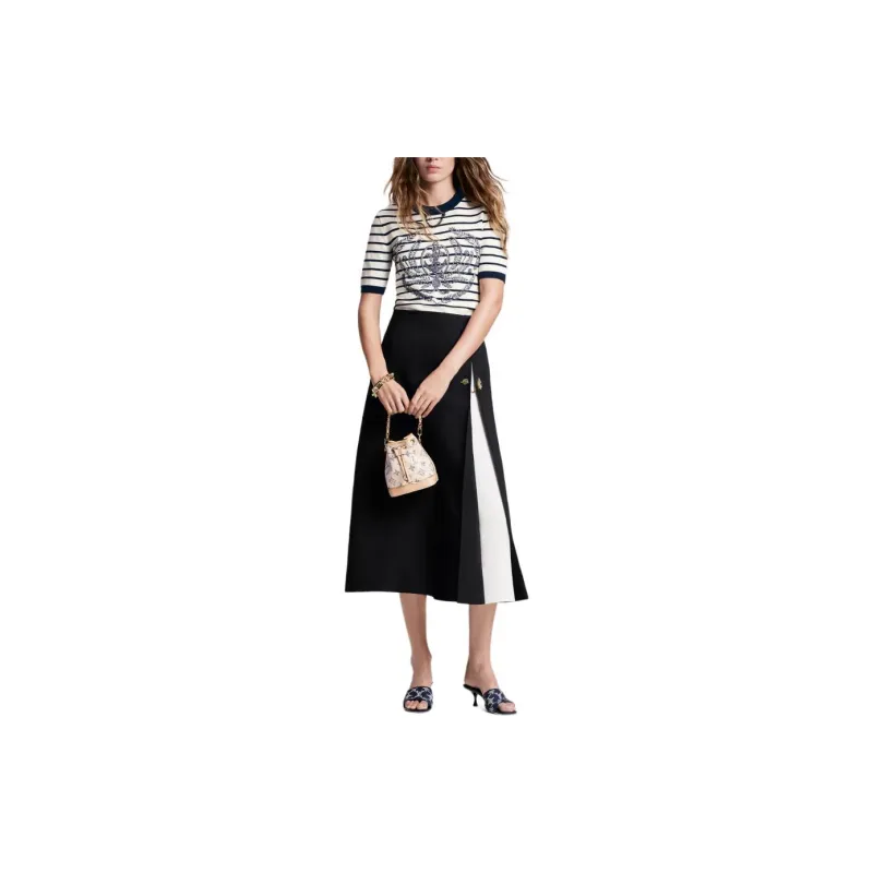 LOUIS VUITTON Striped Anchor Knit Top-2