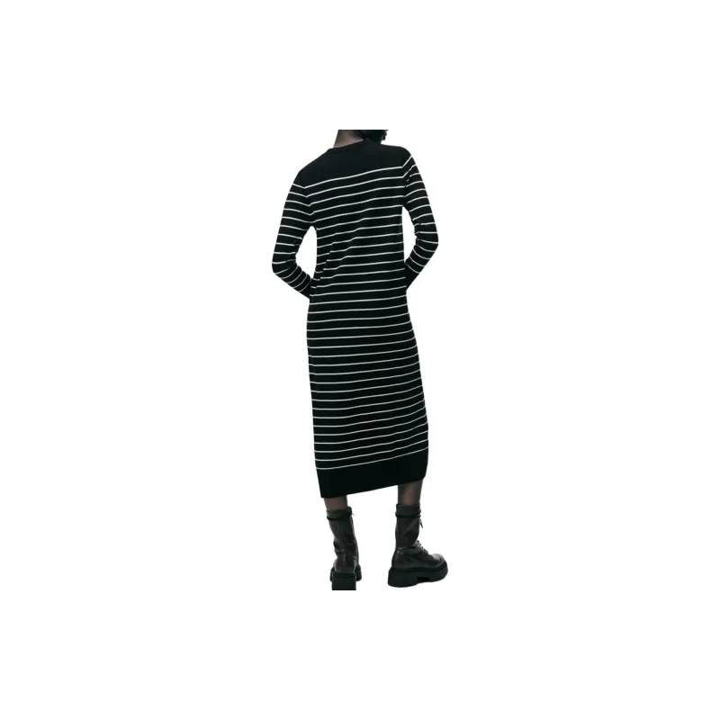 ZARA Long Sleeved Dress Women's Brown-3