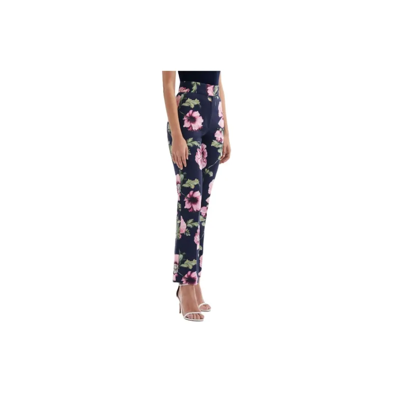 Oscar De La Renta Floral-print Cotton-blend Trousers-4