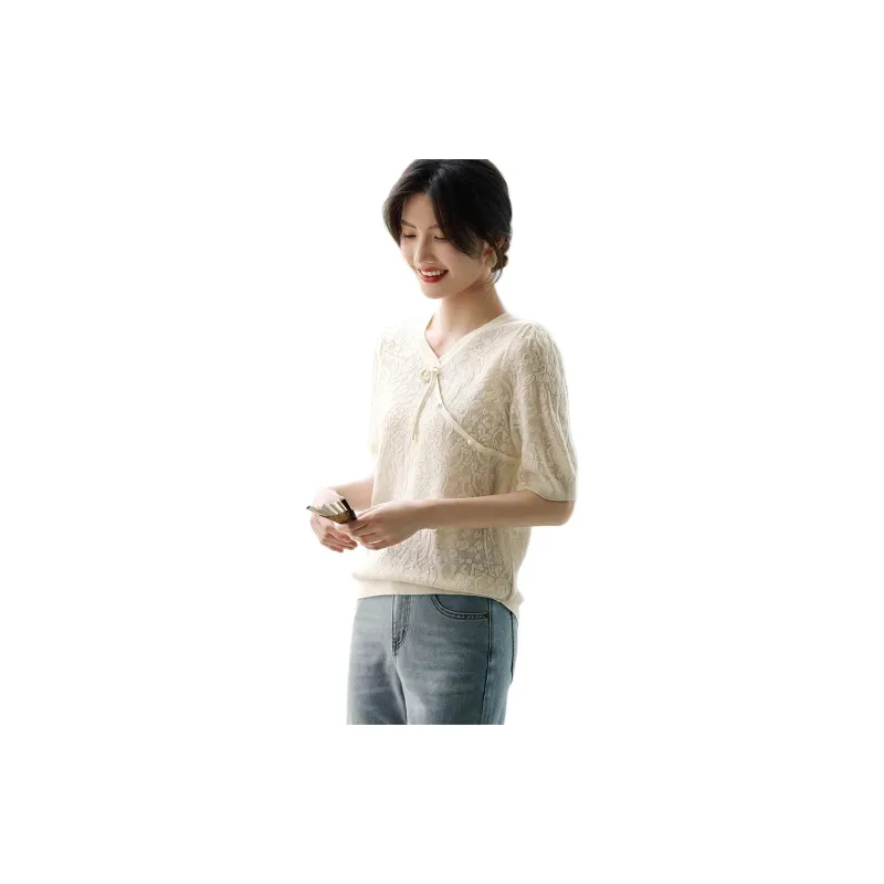 XWI Knitwear Women's Beige Apricot-1