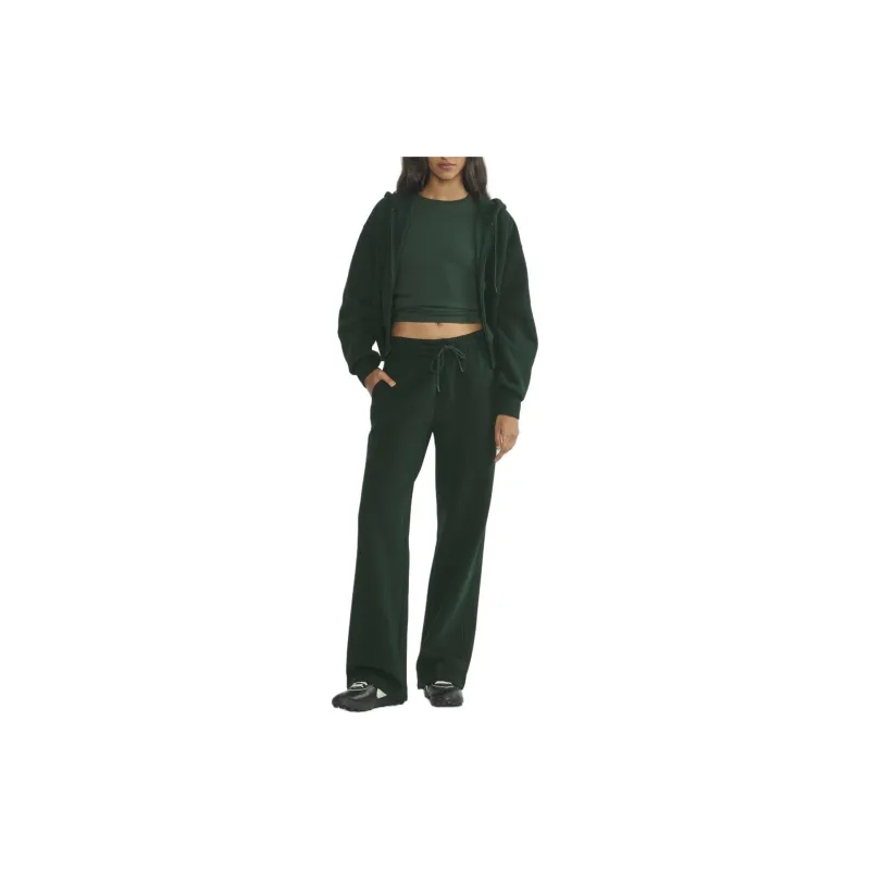 ARITZIA Sweatfleece Cozy Fleece Boyfriend Basi Wide Sweatpant Knitted Sports Pants Women's Scarab/Scarab Beetle-2