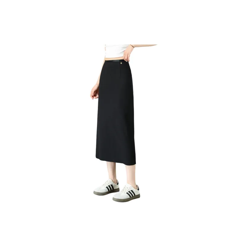TERRE BLEUE Casual Long Skirts Women's Black-1