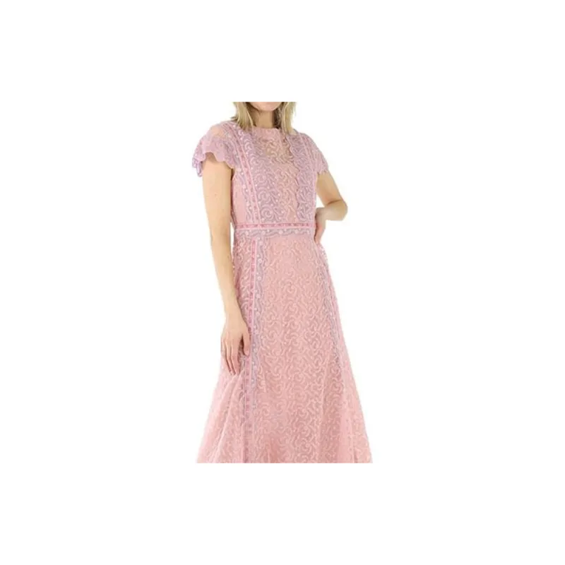 Burberry Short-Sleeved Dresses Women's Light Pink-1