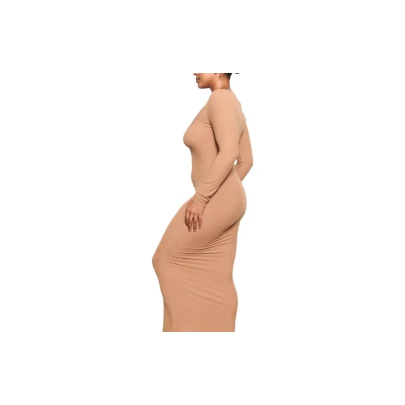 Skims Long Sleeved Dresses Women's Camel/CAMEL-3