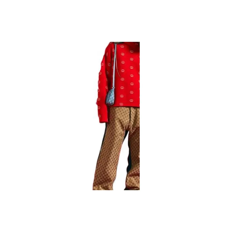 PALACE X GUCCI Wool Knit Strawberry With Studs And Crochet Detail Hoodie-5